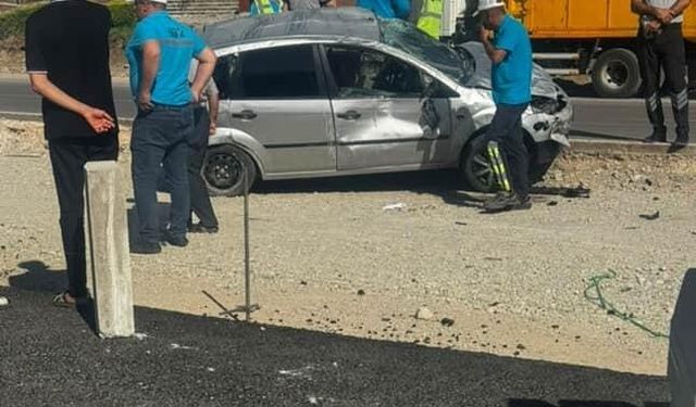 Otomobil Takla Attı: Sürücü Yaralandı