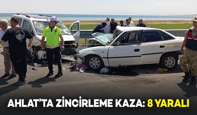 Ahlat’ta Zincirleme Kaza: 8 Kişi Yaralandı