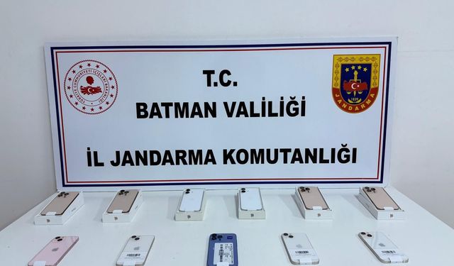 Batman’da 1 Milyon Liralık Kaçak Cep Telefonu Ele Geçirildi