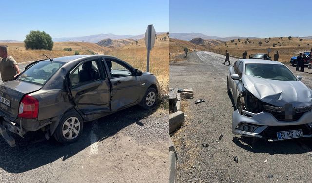 Muş'ta otomobiller çarpıştı: 8 yaralı