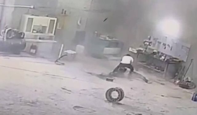 Hava basılan lastik bomba gibi patladı: 1 ölü