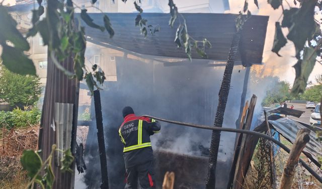 Tandırda unutulan köz yangına yol açtı