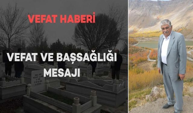 Bitlis’te Mehmet Emin Araz Vefat Etmiştir