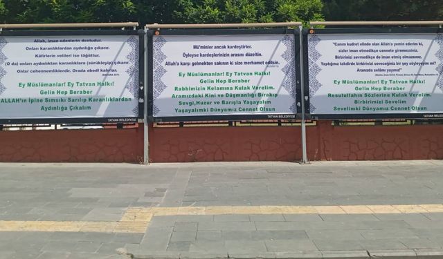 Tatvan’daki Olaylara Bilboardlı Tepki