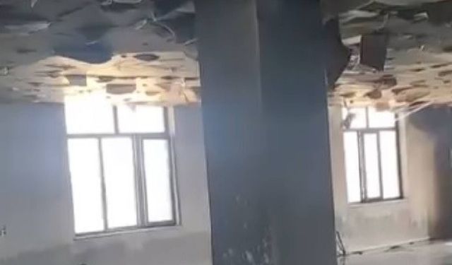 Muş’ta taziye evinde yangın: Bina kullanılamaz hale geldi