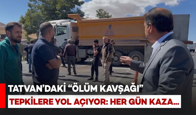 Tatvan’daki “Ölüm Kavşağı” Tepkilere Yol Açıyor: Her Gün Kaza..