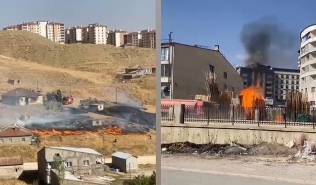 Yüksekova’da Çıkan İki Farklı Yangın Kısa Sürede Söndürüldü