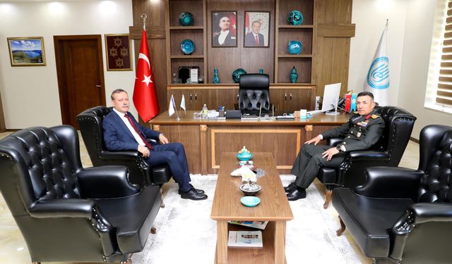 Tatvan 10. Komando Tugay Komutanı Tuğgeneral Kılıç’tan BEÜ Rektörü Elmastaş’a Ziyaret