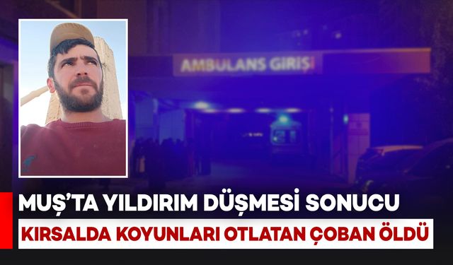 Muş’ta Yıldırım Düşmesi Sonucu Çoban Hayatını Kaybetti