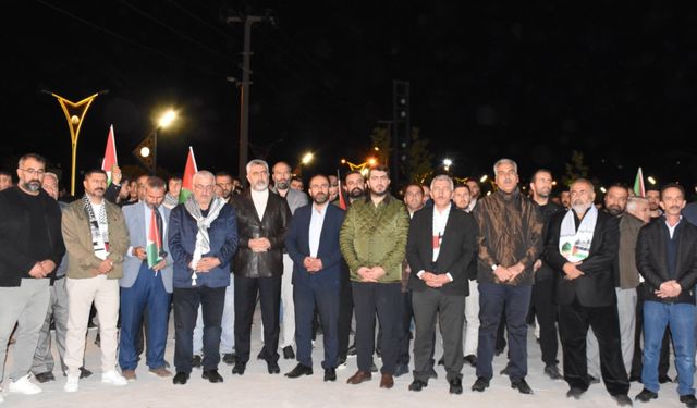 Bitlis'ten Küresel Sumud Filosu'na yapılan saldırıya tepki