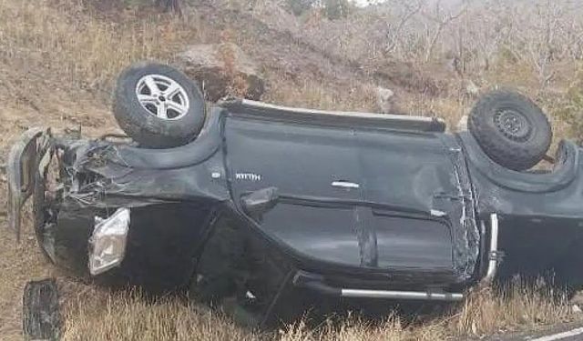 Siirt’te Pikap Takla Attı: Sürücü Çevredekiler Tarafından Kurtarıldı