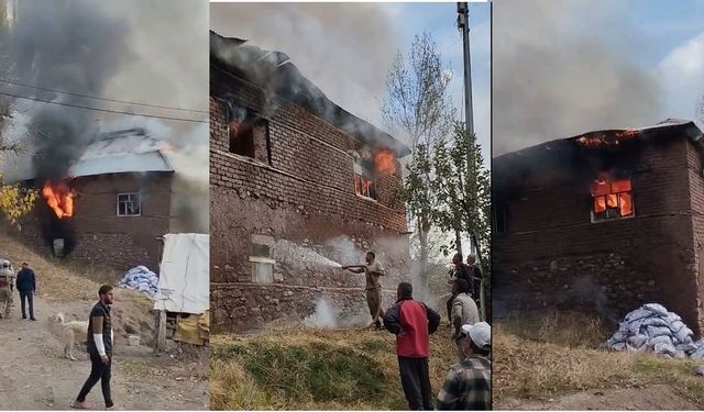 2 Katlı Toprak Evde Yangın: Ev Kullanılamaz Hale Geldi