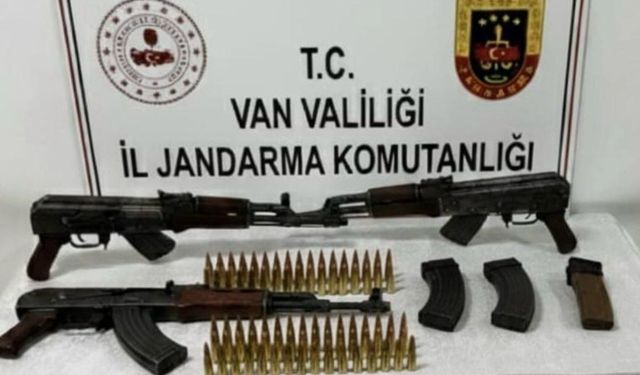 Van’da 3 adet kalaşnikof piyade tüfeği ele geçirildi