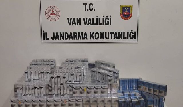 Van’da jandarmadan kaçak sigara operasyonu: 2 bin paket ele geçirildi