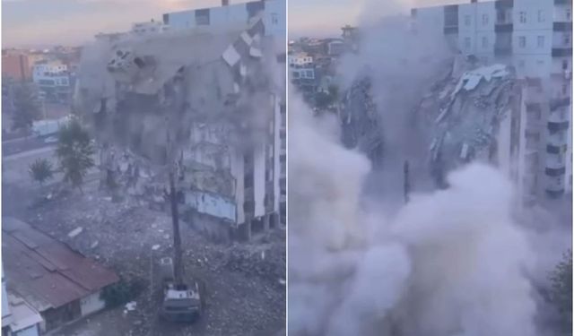 Diyarbakır’da 8 Katlı Bina Yıkım Sırasında Çöktü