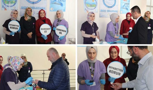 Bitlis'te “Diyabetle Mücadelede En Güçlü Adım Farkındalıktır” Standı