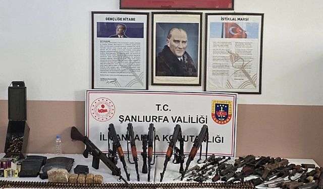 Şanlıurfa’da Silah ve Mühimmat Ele Geçirildi