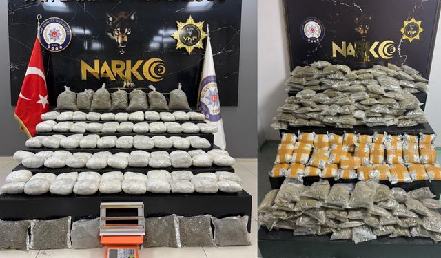 Van’da 134 kilo uyuşturucu ele geçirildi