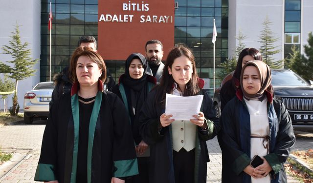 Bitlis Barosu'ndan kadına yönelik şiddet için basın açıklaması
