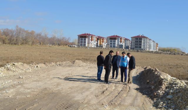Adilcevaz’da TOKİ Yerleşkesine Yeni Yol Güzergâhı Oluşturuluyor