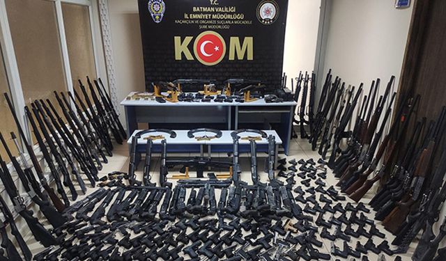 Batman’da 3 Yılda 2 Binin Üzerinde Silah Ele Geçirildi
