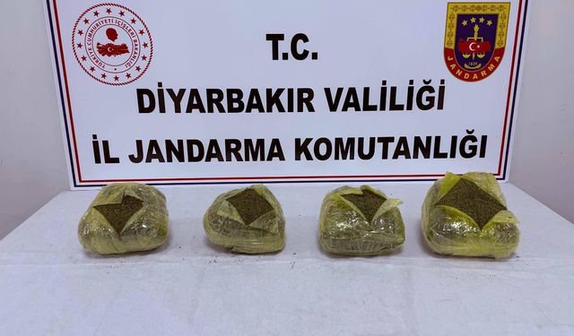Diyarbakır’da 38 Kilo Esrar Ele Geçirildi