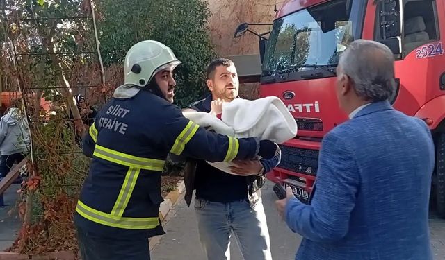 Siirt’te Yangın Merdiveninde Çıkan Yangın Paniğe Neden Oldu