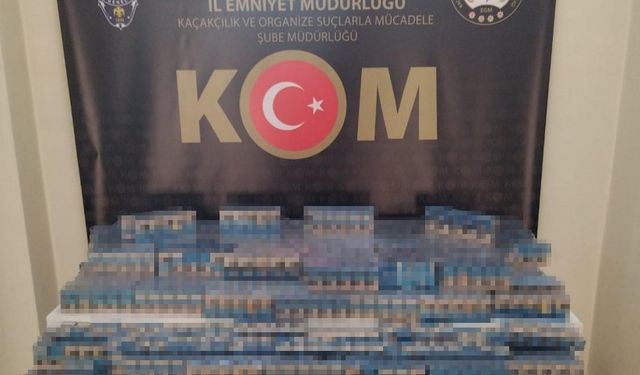 Kaçak sigara operasyonu: 3 bin 442 paket ele geçirildi