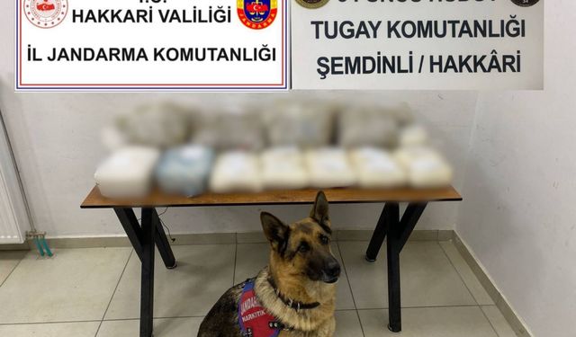 Hakkari’de 23 kilo 650 gram uyuşturucu ele geçirildi