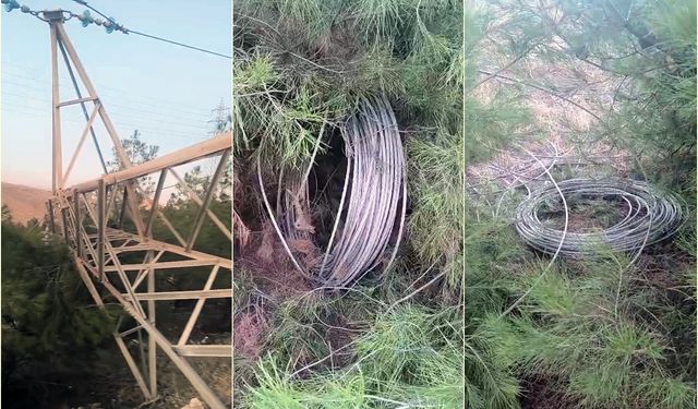 Kablo hırsızları bölgeyi elektriksiz bıraktı