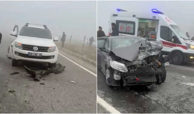 Sis kazaya neden oldu: Zincirleme kazada 2’si ağır 14 yaralı