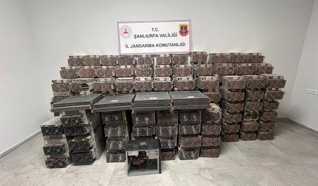 Şanlıurfa’da Kripto Para Operasyonu: 7 Milyon TL Değerinde 281 Cihaz Ele Geçirildi