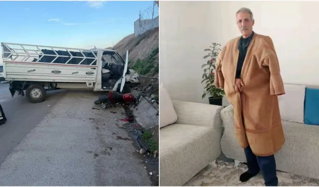 Motosiklet ile kamyonet çarpıştı: 1 ölü