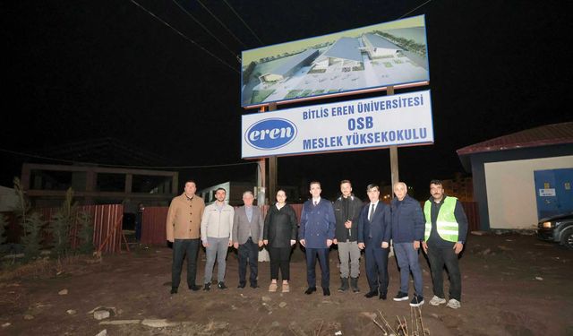 Vali Karakaya, Bitlis Eren Üniversitesi Meslek Yüksekokulu İnşaatında İncelemelerde Bulundu