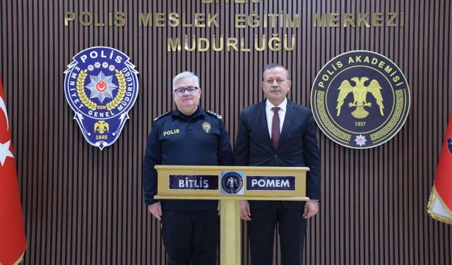 Bitlis Eren Üniversitesi Rektörü Elmastaş'tan POMEM Müdürü Açıköz’e Hayırlı Olsun Ziyareti