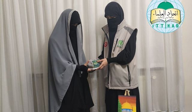 Van’da kız medresesi öğrencilerinden Gazze’ye anlamlı destek