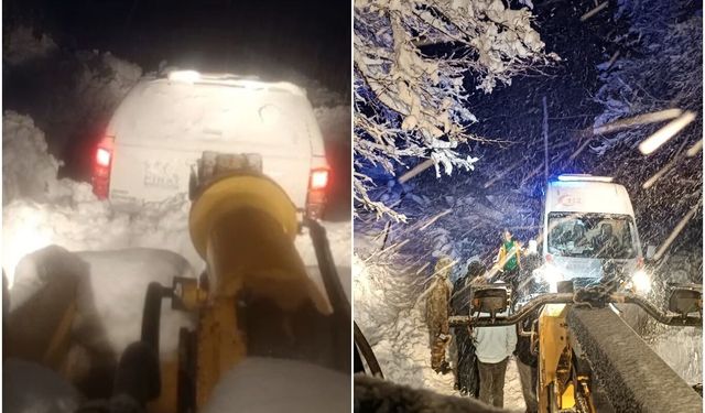 Kar Esareti: Mahsur Kalan Vatandaşlar Ekiplerce Kurtarıldı