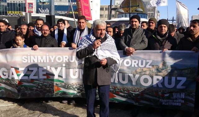 Van’da “Gazze’yi Unutmayın” çağrısı