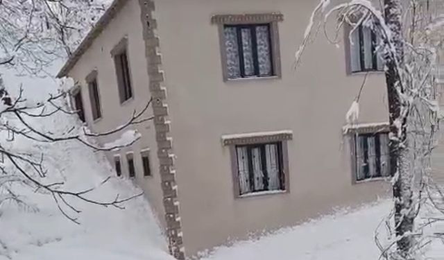 Çığ Yerleşime Kadar İndi: Köy Büyük Tehlike Atlattı