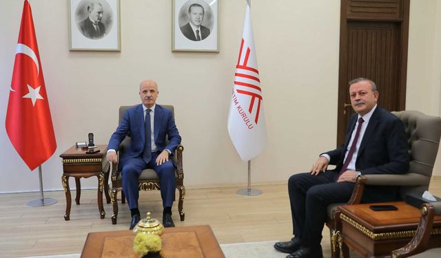 Bitlis Eren Üniversitesi Rektörü Elmastaş, YÖK Başkanı Özvar ile Görüştü