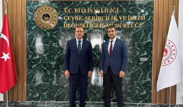 Bitlis Eren Üniversitesi Rektörü Elmastaş’tan İl Müdürü Aysan’a Hayırlı Olsun Ziyareti