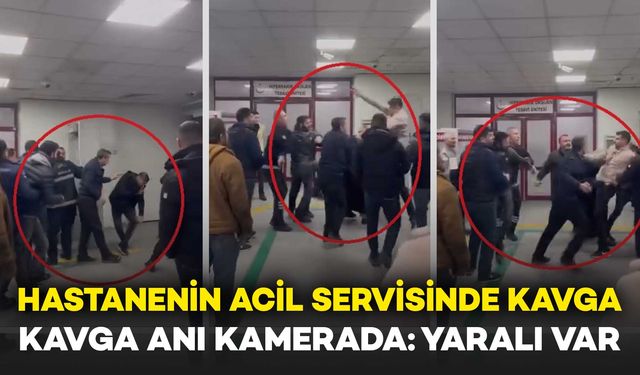 Hastanenin Acil Servisinde Bıçaklı Kavga: O Anlar Kameraya Yansıdı