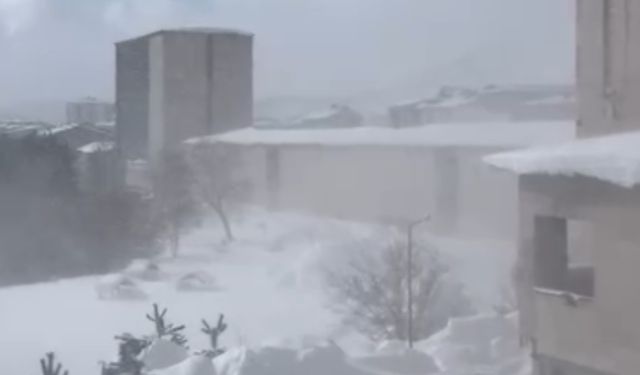 Kar Yağışından Sonra Bitlis’te Fırtına Etkili Oldu