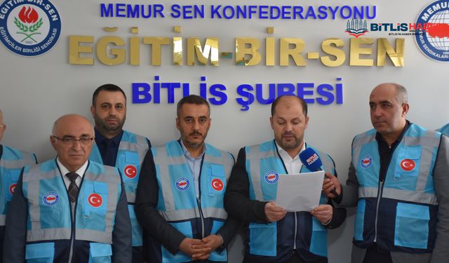 Memur-Sen Bitlis İl Temsilciliği’nden ücret dengesizliği ve gelir adaletsizliğine tepki