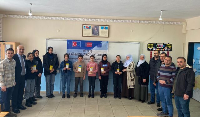 Bitlis’te köy okulunda 10 Öğrenci ve 3 öğretmen Çekya’ya gidecek