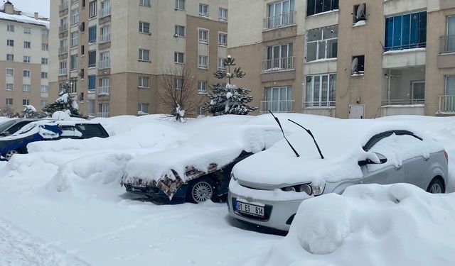 Bitlis’te soğuğa karşı araçlar battaniyeyle korunuyor