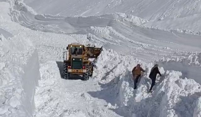Bahçesaray’da Çığ Düştü: Mezra Yolu Ulaşıma Kapandı