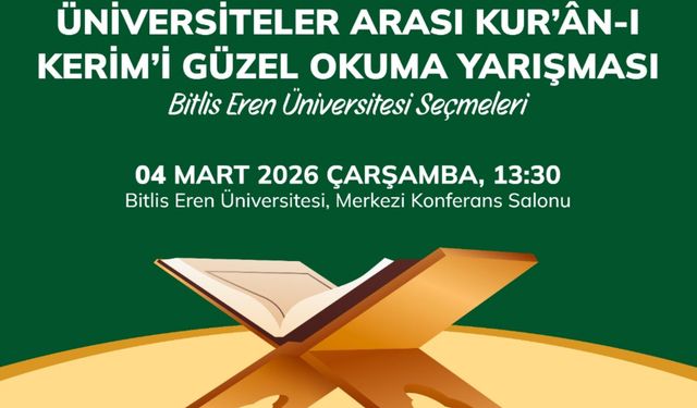 BEÜ’de Ödüllü Kur’ân-ı Kerim’i Güzel Okuma Yarışması Seçmeleri Düzenlenecek