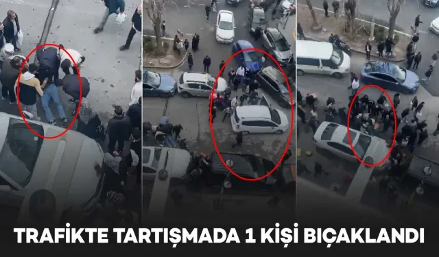 Trafikte tartışma bıçaklı kavgaya dönüştü: 1 yaralı