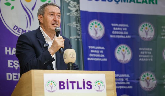 DEM Parti Eş Genel Başkanı Bitlis’te temaslarda bulundu